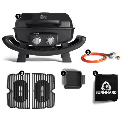 BURNHARD WAYNE Balkongrill 2-Brenner von BURNHARD