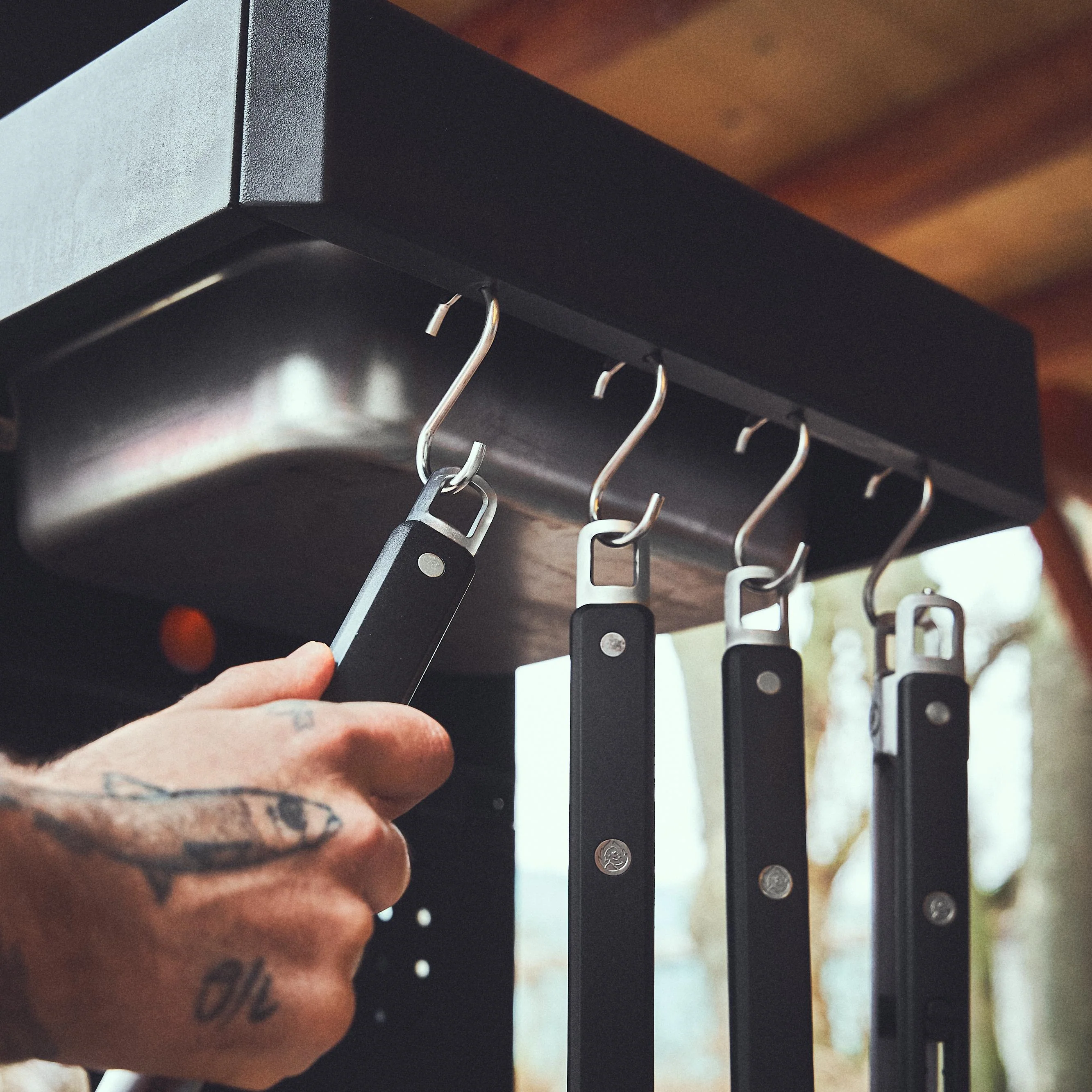 BURNHARD Grillbesteck Edelstahl 4-tlg. von BURNHARD