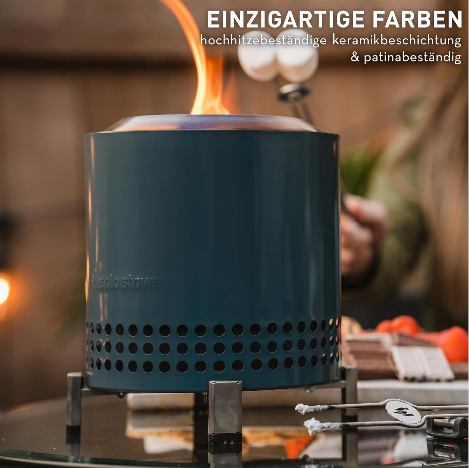 Solo Stove Mesa XL Tischfeuer Ø 17,8cm | Tischkamin Outdoor Water von Solo Stove