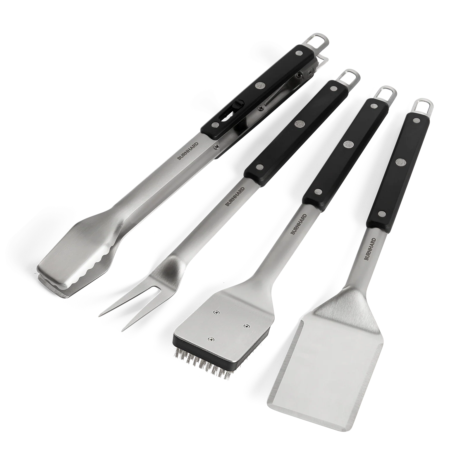 BURNHARD Grillbesteck Edelstahl 4-tlg. BURNHARD Grillbesteck Edelstahl 4-tlg.