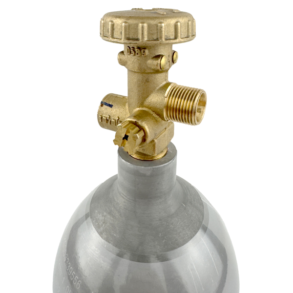 Befüllbare Aluminium Propanflasche Profill 0,5 kg 0,425 kg WELDINGER Rot Handwerkerflasche von HUW24