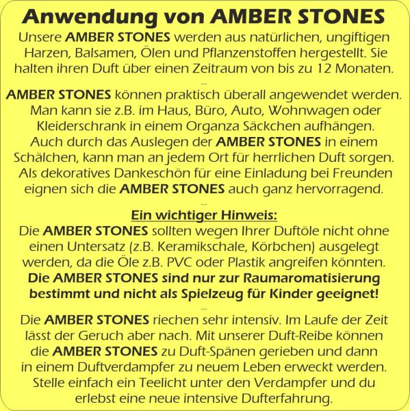 Amber Stone - Orange & Cinnamon - Duft in Quadratform - All Natural Range Serie von Bolesdolor
