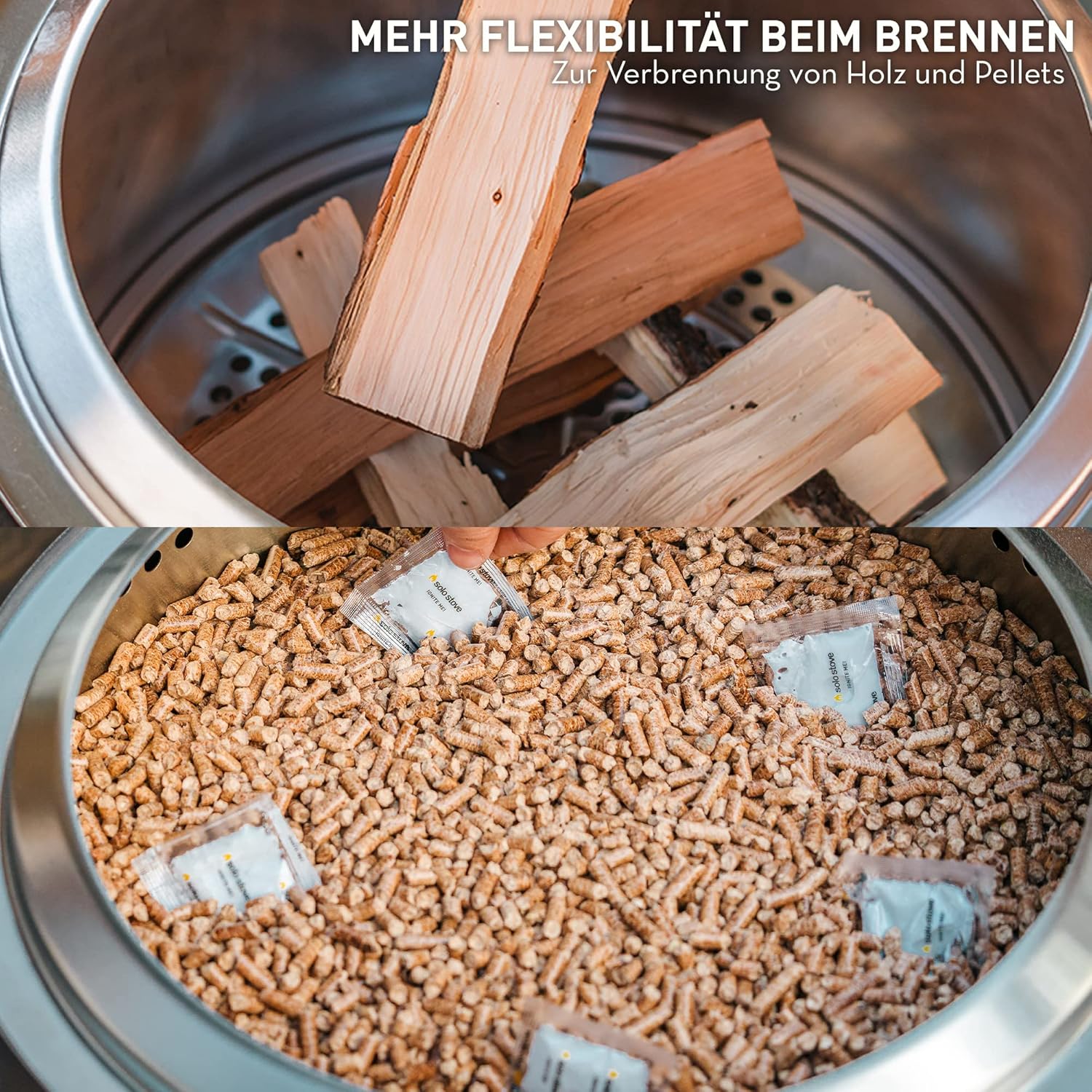Solo Stove Bonfire-Einsatz für Pellets | Edelstahl von Solo Stove