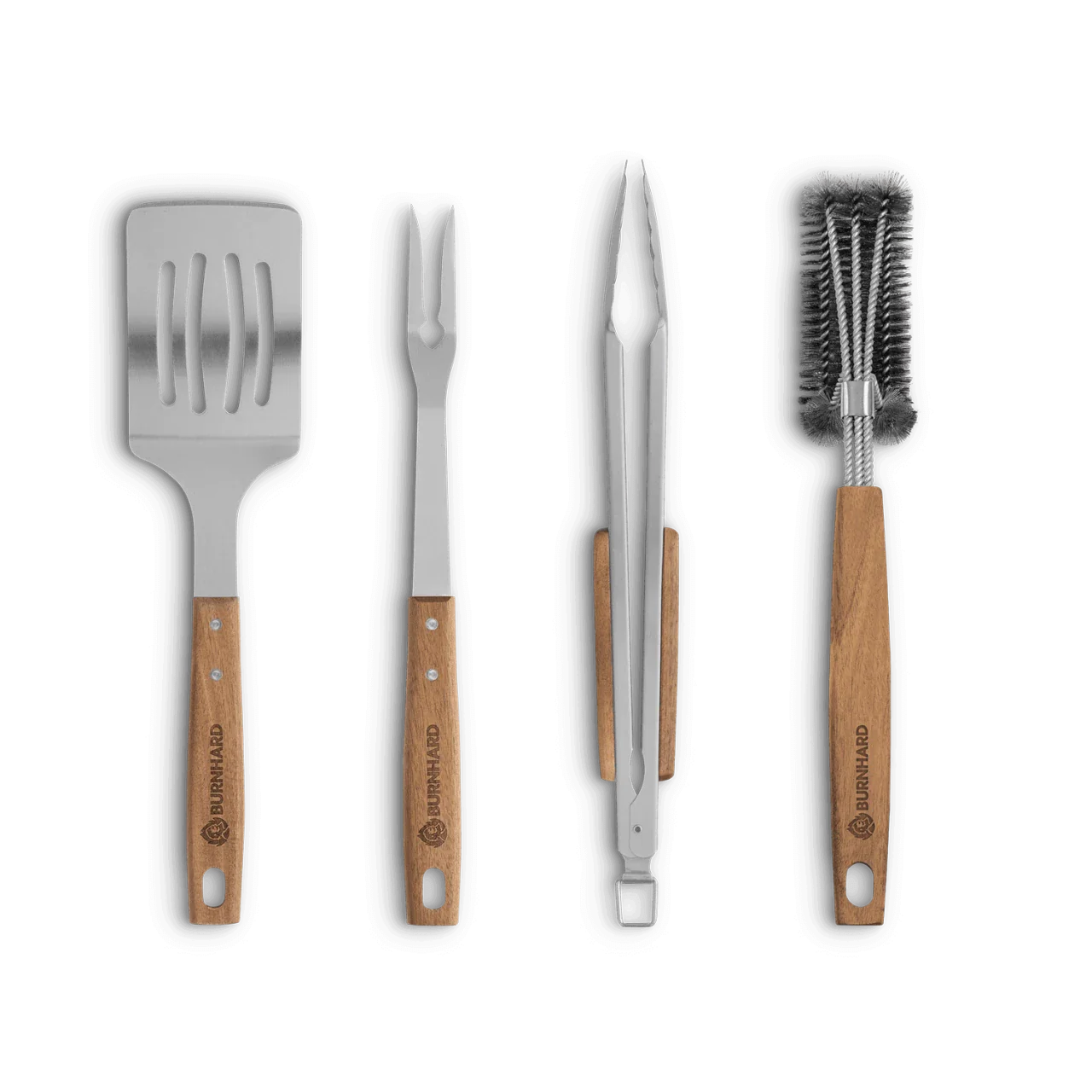 BURNHARD Grillbesteck Akazienholz 4-tlg. BURNHARD Grillbesteck Akazienholz 4-tlg.