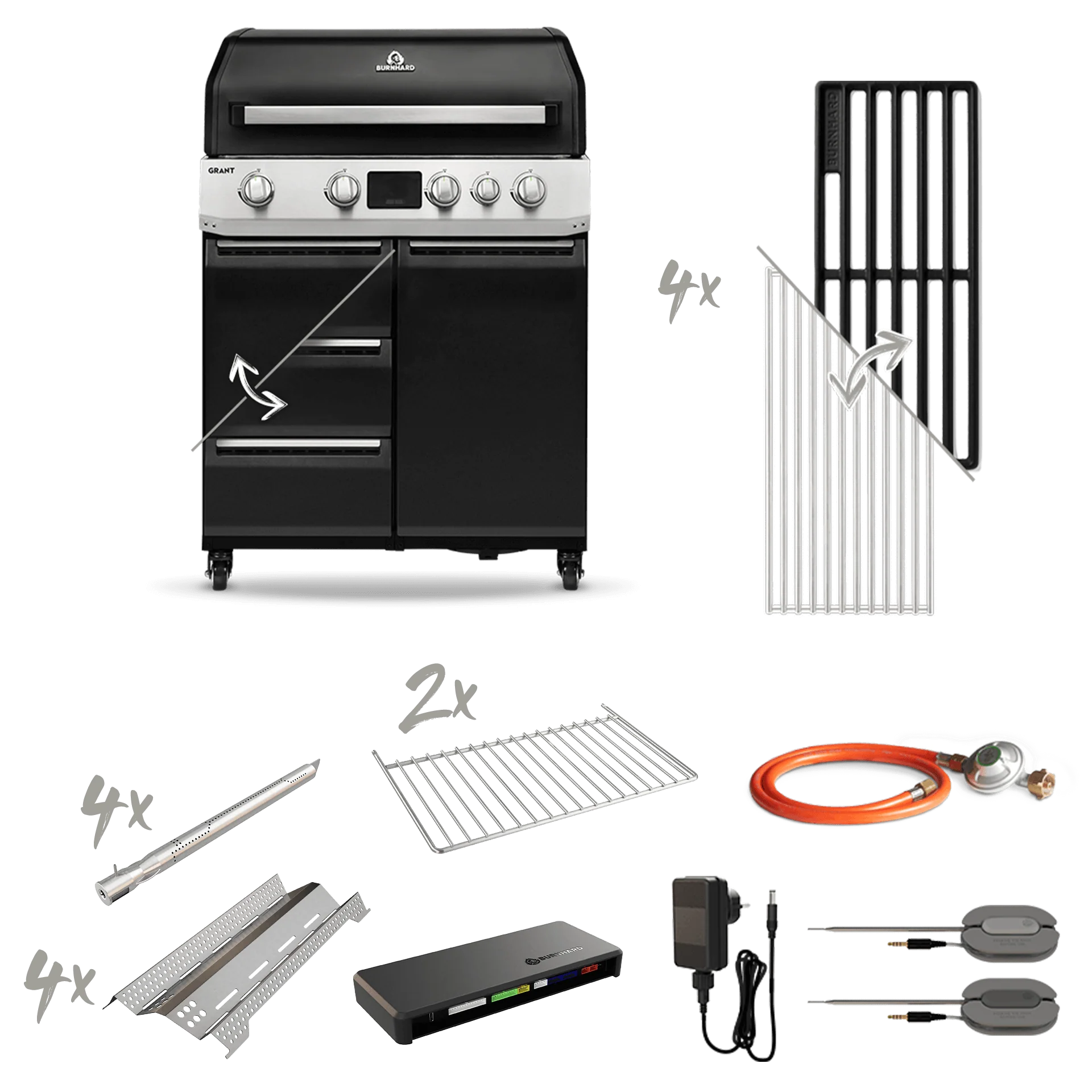 BURNHARD GRANT Base - Modularer Gasgrill 4-Brenner von BURNHARD