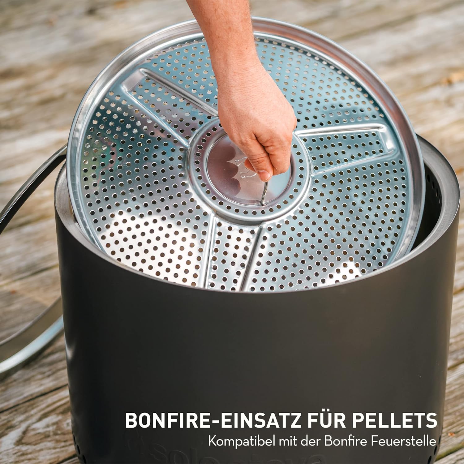 Solo Stove Bonfire-Einsatz für Pellets | Edelstahl von Solo Stove