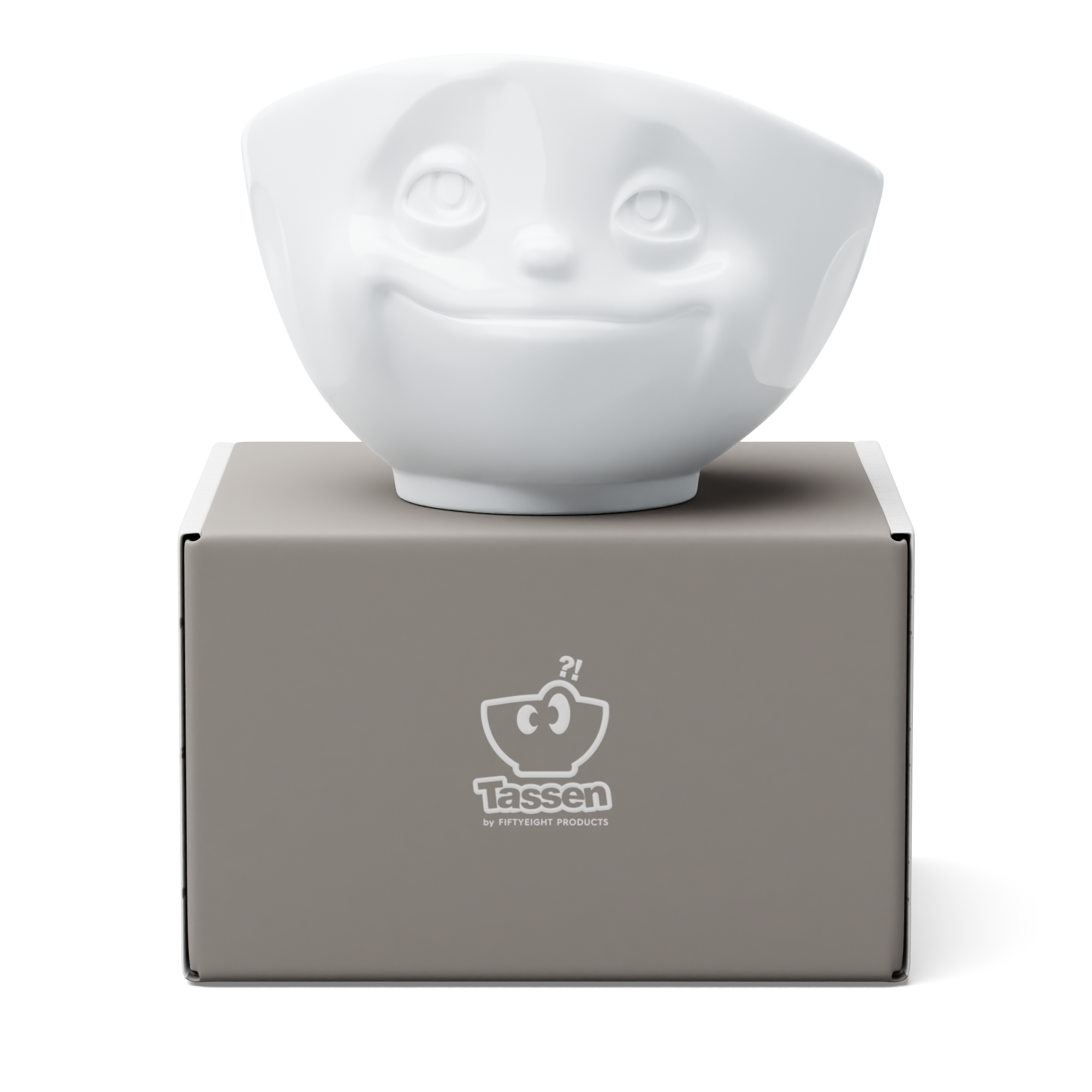 58products | Schale Verträumt in weiß 500ml ideal für leckeres Müsli + Suppen + Salate + Pasta + Süßigkeiten | Made in Germany von 58products