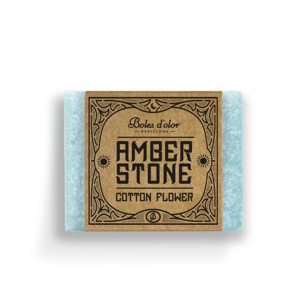 Amber Stone - Baumwoll Frische Duft in Quadratform von Boles d'olor