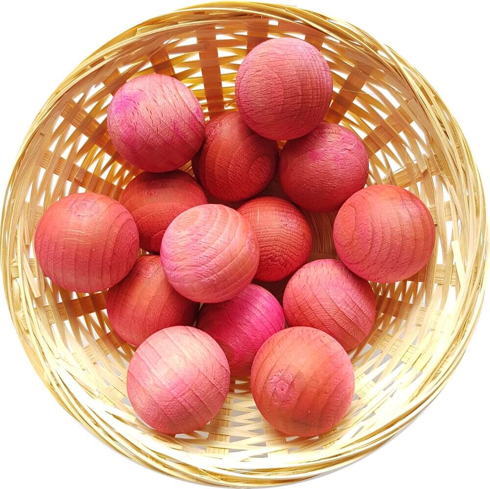 5x Rose Duftholz zur Lufterfrischung und Raumbeduftung - Dufthölzer - Duftfrüchte - Duftkugel von DuftHolz