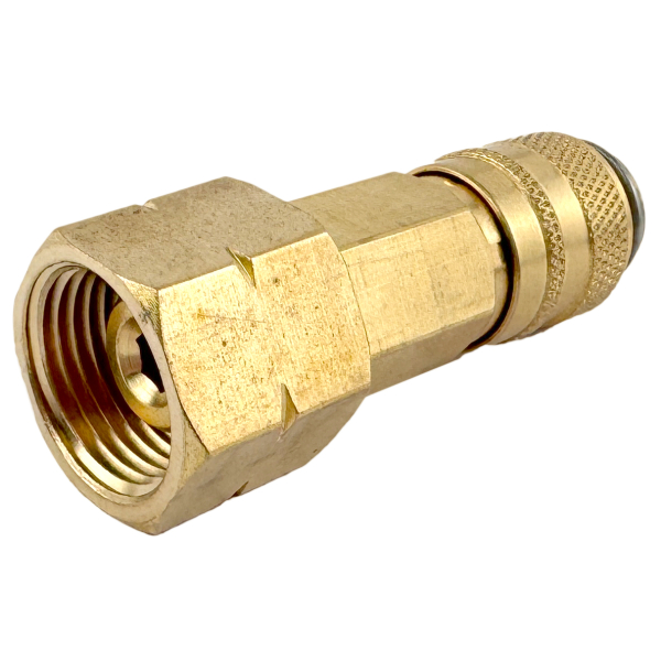 Schnellkupplung NW5 G3/8" links IG mit Konus und drehbarer Mutter von HUW24