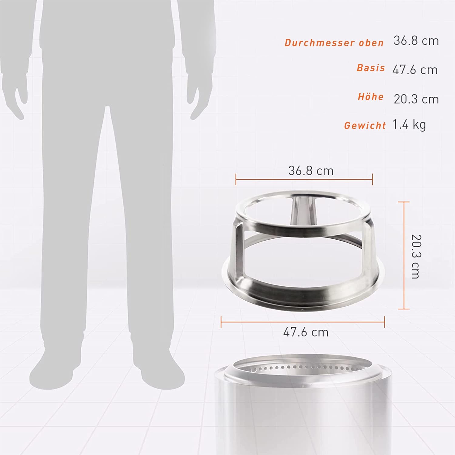 Solo Stove Bonfire Edelstahl-Aufsatz | HUB von Solo Stove