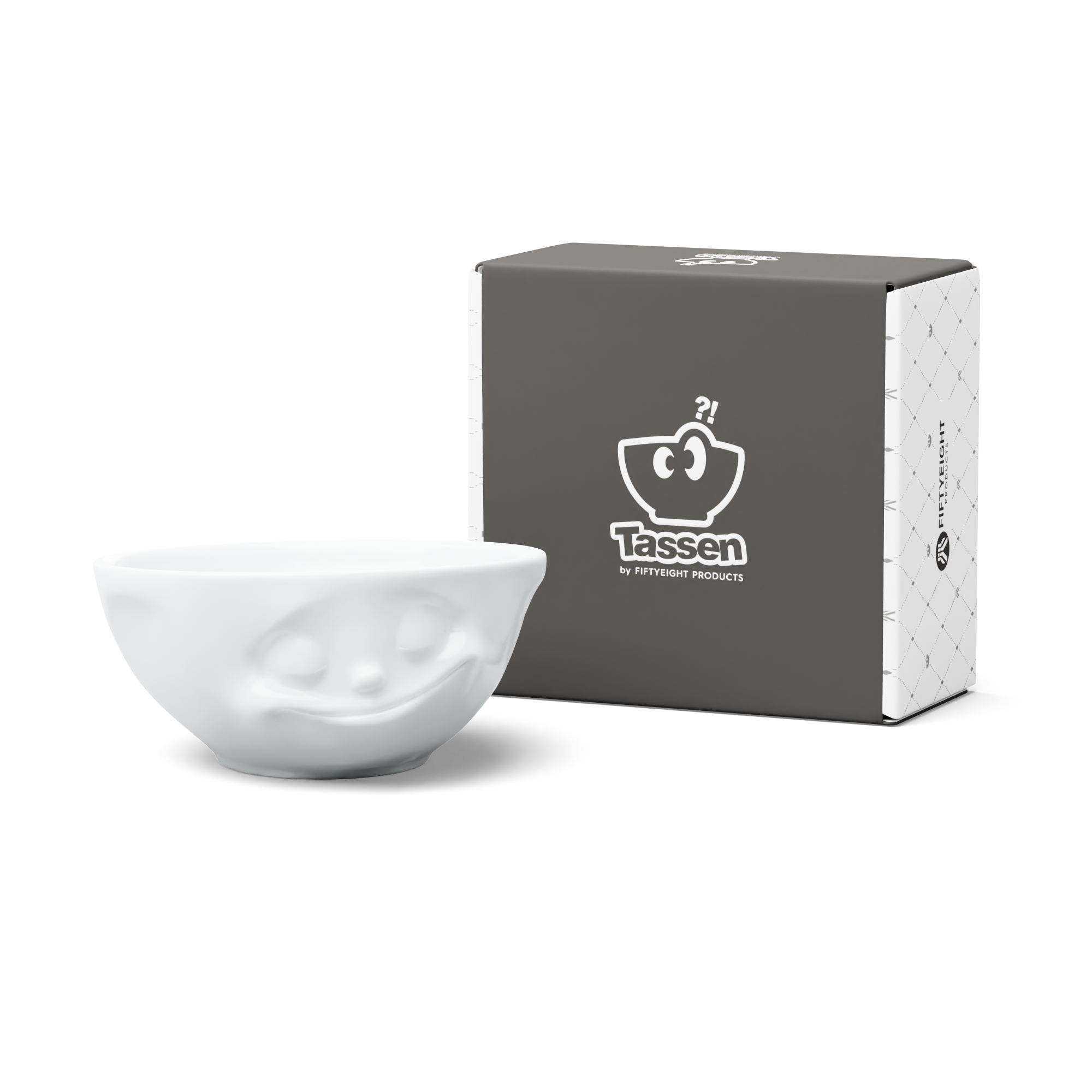 58products | Schale Glücklich in weiß 350ml ideal für Eiscreme + Tapas + Dips | Made in Germany von 58products