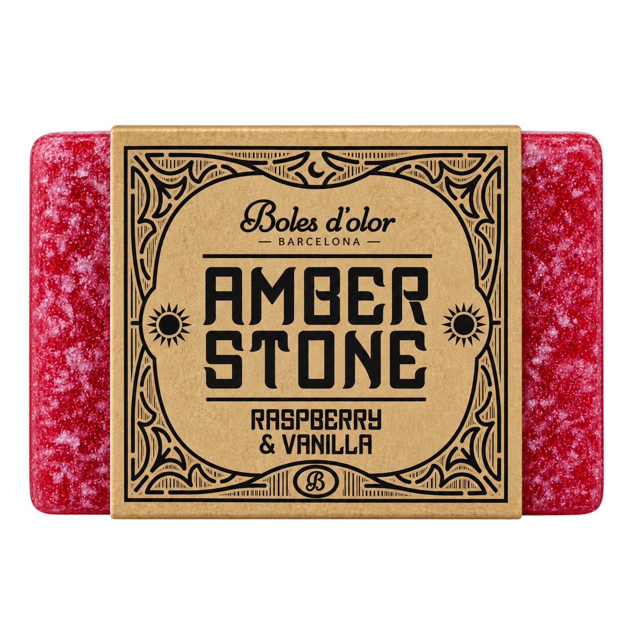 Amber Stone Raspberry & Vanilla | Himbeere & Vanille Duftstein von Boles d'olor von Bolesdolor