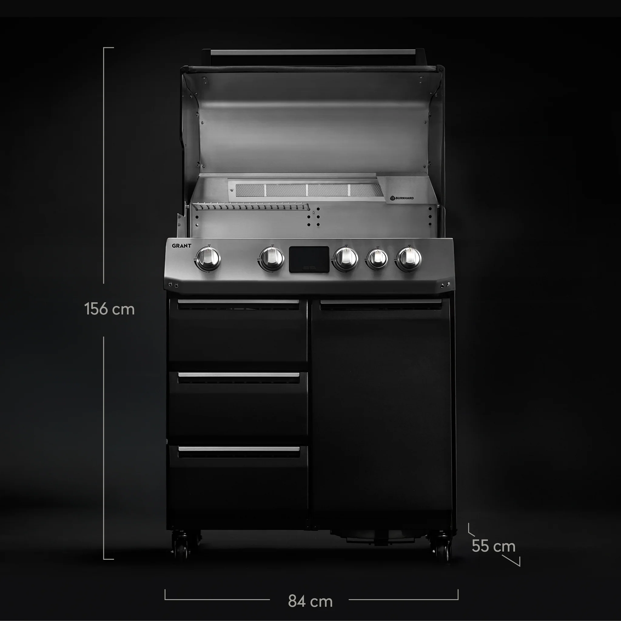 BURNHARD GRANT Base - Modularer Gasgrill 4-Brenner von BURNHARD