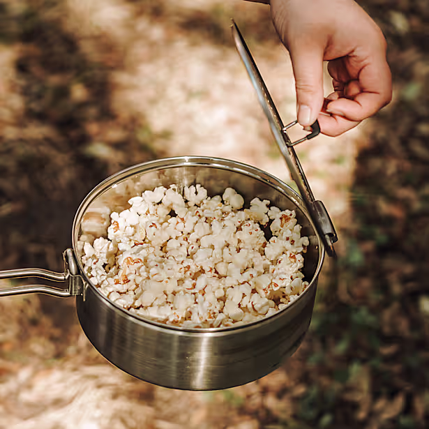 Solo Stove Bonfire Popcorn Maker aus Edelstahl