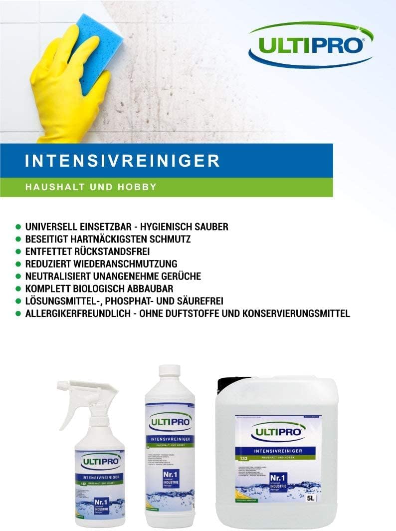 1x 0,5 Liter ULTIPRO Intensivreiniger für Haushalt & Hobby & Camping & Gewerbe | biologisch abbaubarer von ULTIPRO 1x 0,5 Liter ULTIPRO Intensivreiniger für Haushalt & Hobby & Camping & Gewerbe | biologisch abbaubarer von ULTIPRO