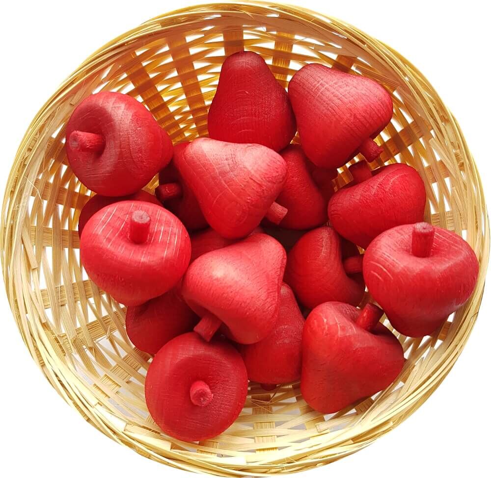25x Erdbeere Duftholz zur Lufterfrischung und Raumbeduftung - Dufthölzer - Duftfrüchte - Duftkugel