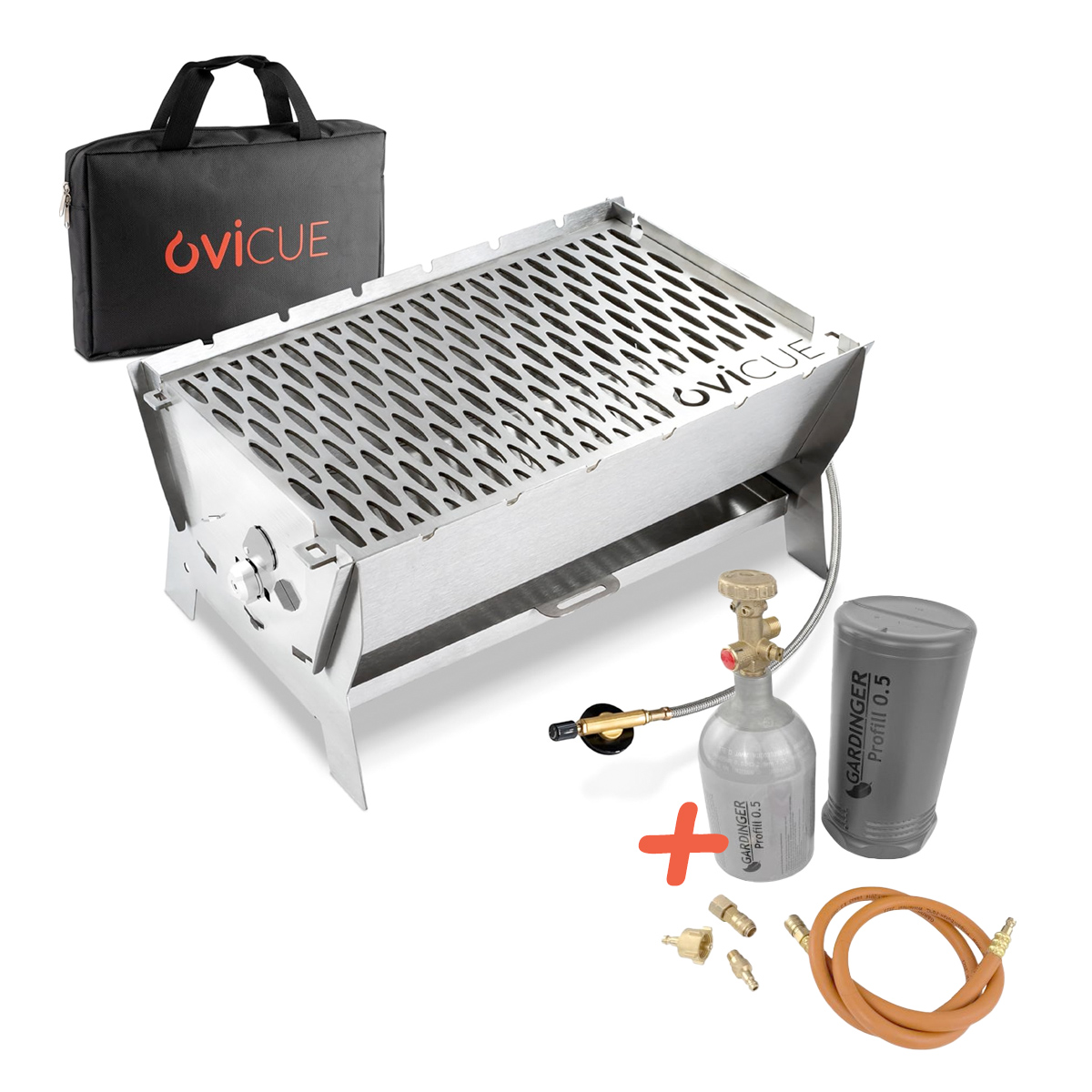 Ovicue L Kompaktgrill mit 3,5 kW Leistung & Profill 0.5 Aluminium-Propanflasche - Flexibles und nachhaltiges Grillvergnügen für unterwegs Ovicue L Kompaktgrill mit 3,5 kW Leistung & Profill 0.5 Aluminium-Propanflasche - Flexibles und nachhaltiges Grillvergnügen für unterwegs