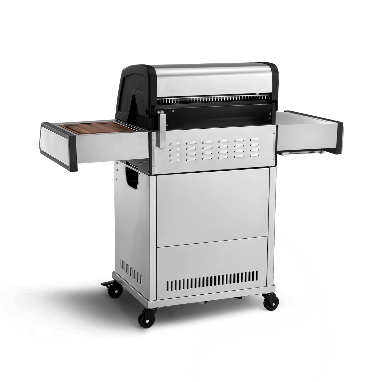 BURNHARD EARL Premium-Gasgrill 3-Brenner in der Farbe Edelstahl mit Gusseisenrost von BURNHARD