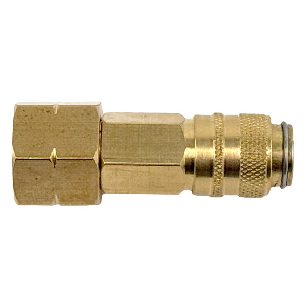 Schnellkupplung NW5 G3/8" links IG mit Konus und drehbarer Mutter von HUW24