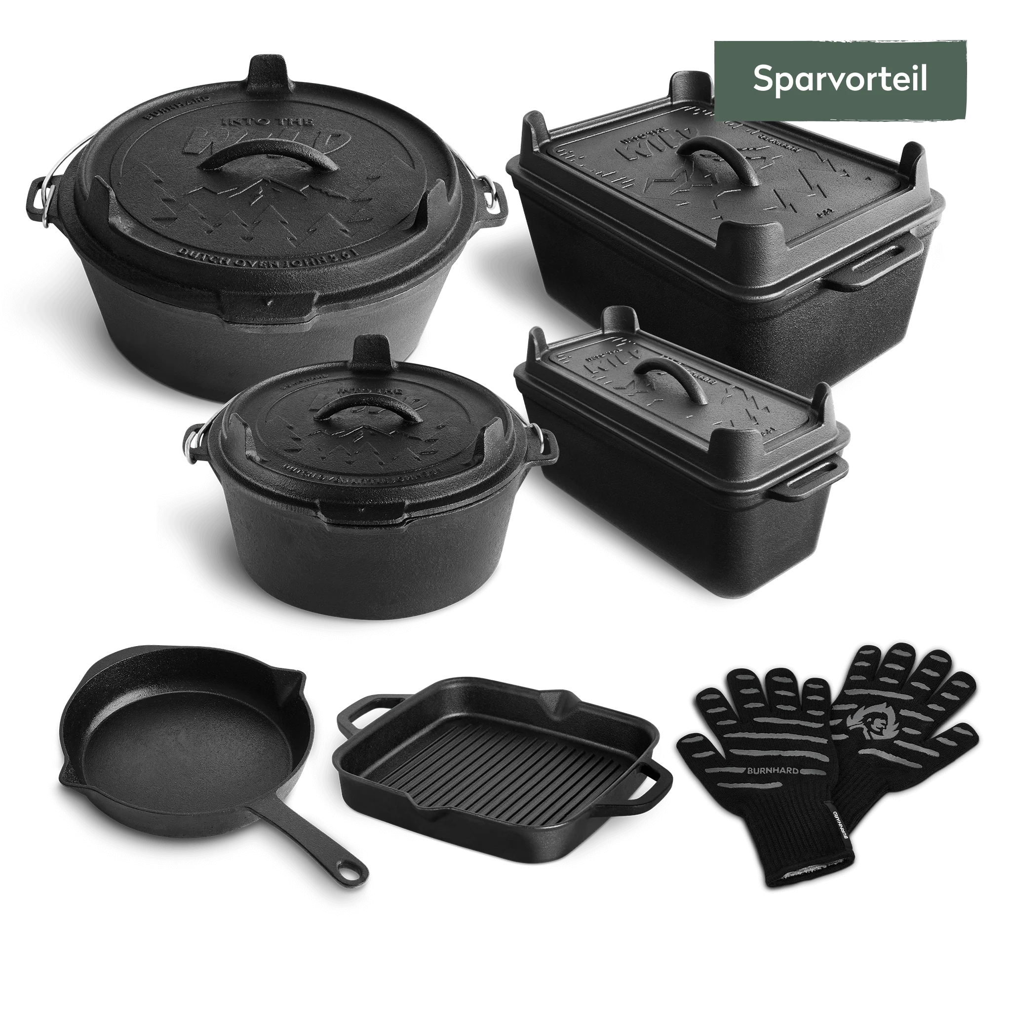 BURNHARD Gusseisen-Set 7-tlg. BURNHARD Gusseisen-Set 7-tlg.
