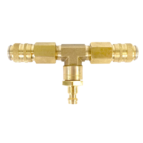 DUO-Set Befüllbare Aluminium Propanflasche Profill 0.5 für Grills mit 2 Gasanschlüssen von HUW24