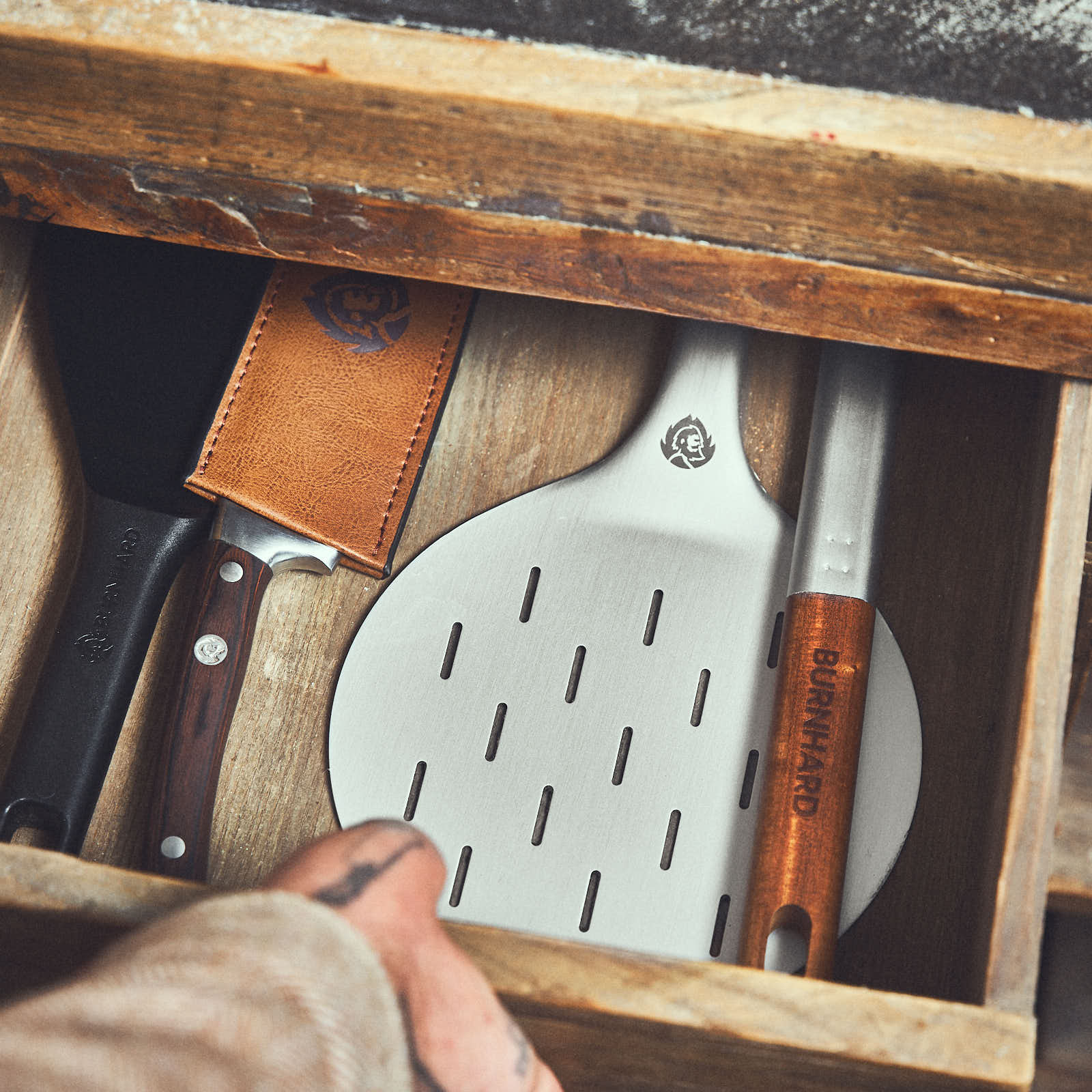 BURNHARD Pizzawender - Profi-Tool für perfekte Pizzadrehungen von BURNHARD