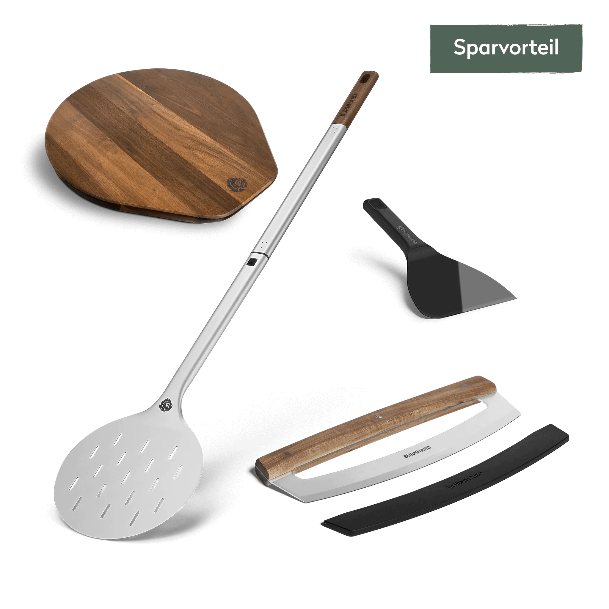 BURNHARD Pizza-Set 4-tlg. inkl. Wiegemesser BURNHARD Pizza-Set 4-tlg. inkl. Wiegemesser