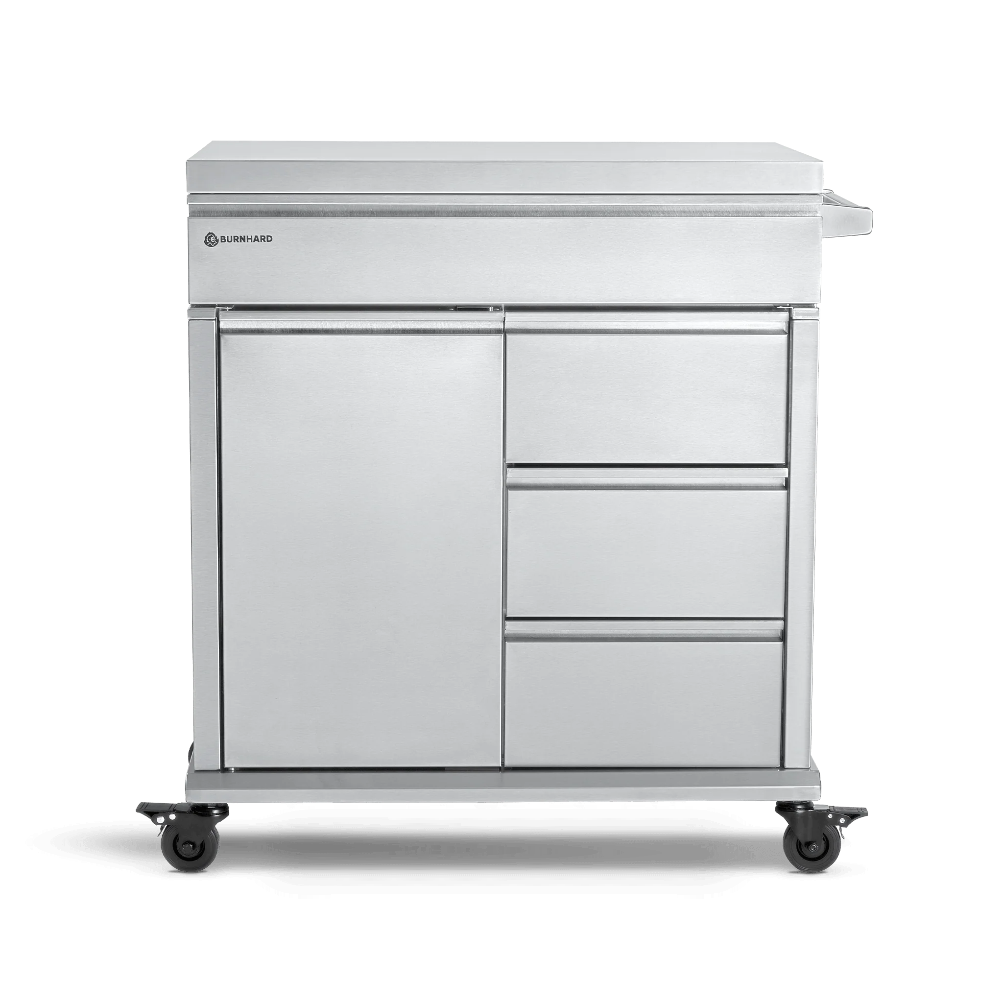 BURNHARD Grill Beistellwagen in der Farbe Edelstahl von BURNHARD