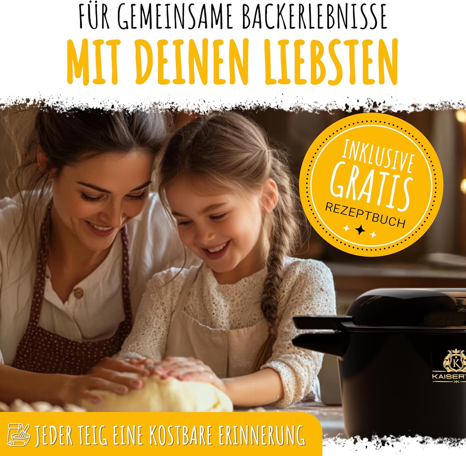 KAISERTAL Emailliert Gusseisen Brotbackform mit Deckel 26cm  von KAISERTAL