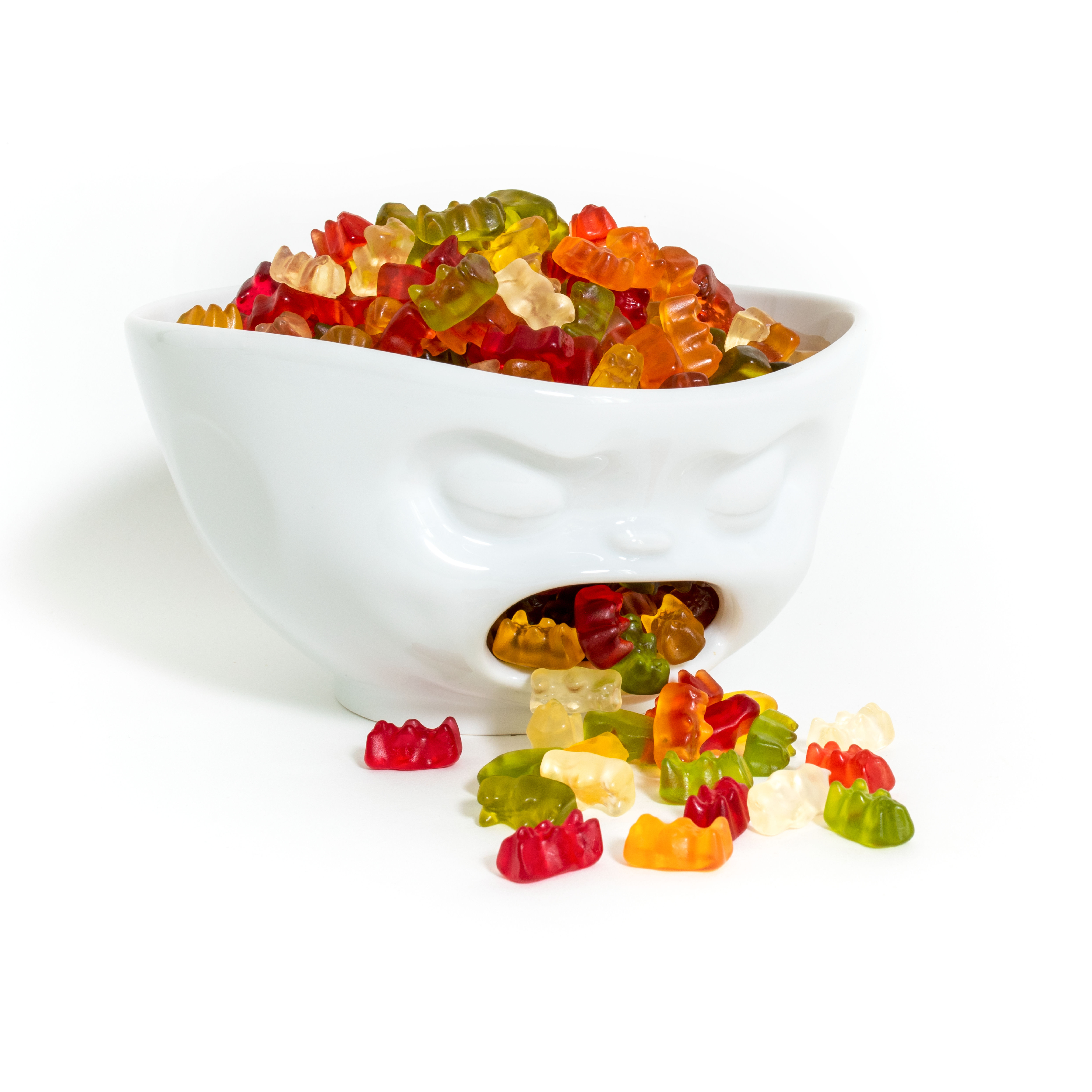 58products | XL Schale mit Loch Kotzend weiß 1000 ml | Made in Germany von 58products