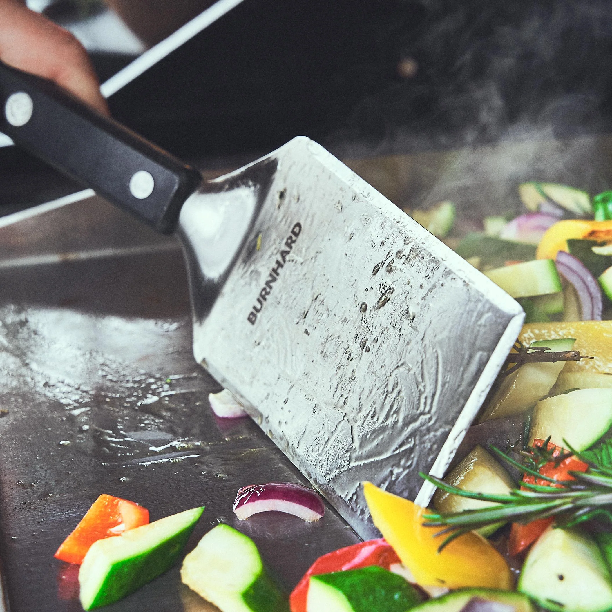 BURNHARD Plancha Set mit 2tlg. Grillspachtel und Grillschaber - EARL von BURNHARD